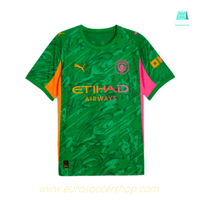 2025-2026 Man City Goalkeeper Away Shirt (Green) (Trafford 1)