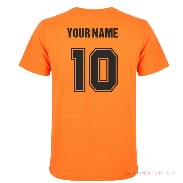 Netherlands National Team 12th Man T Shirt Orange (Your Name)
