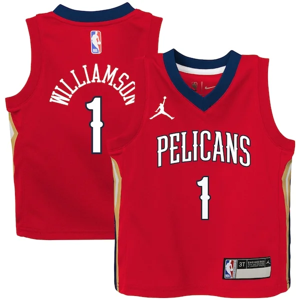 Zion Williamson NOP Jersey - high-quality NBA - Red sports training