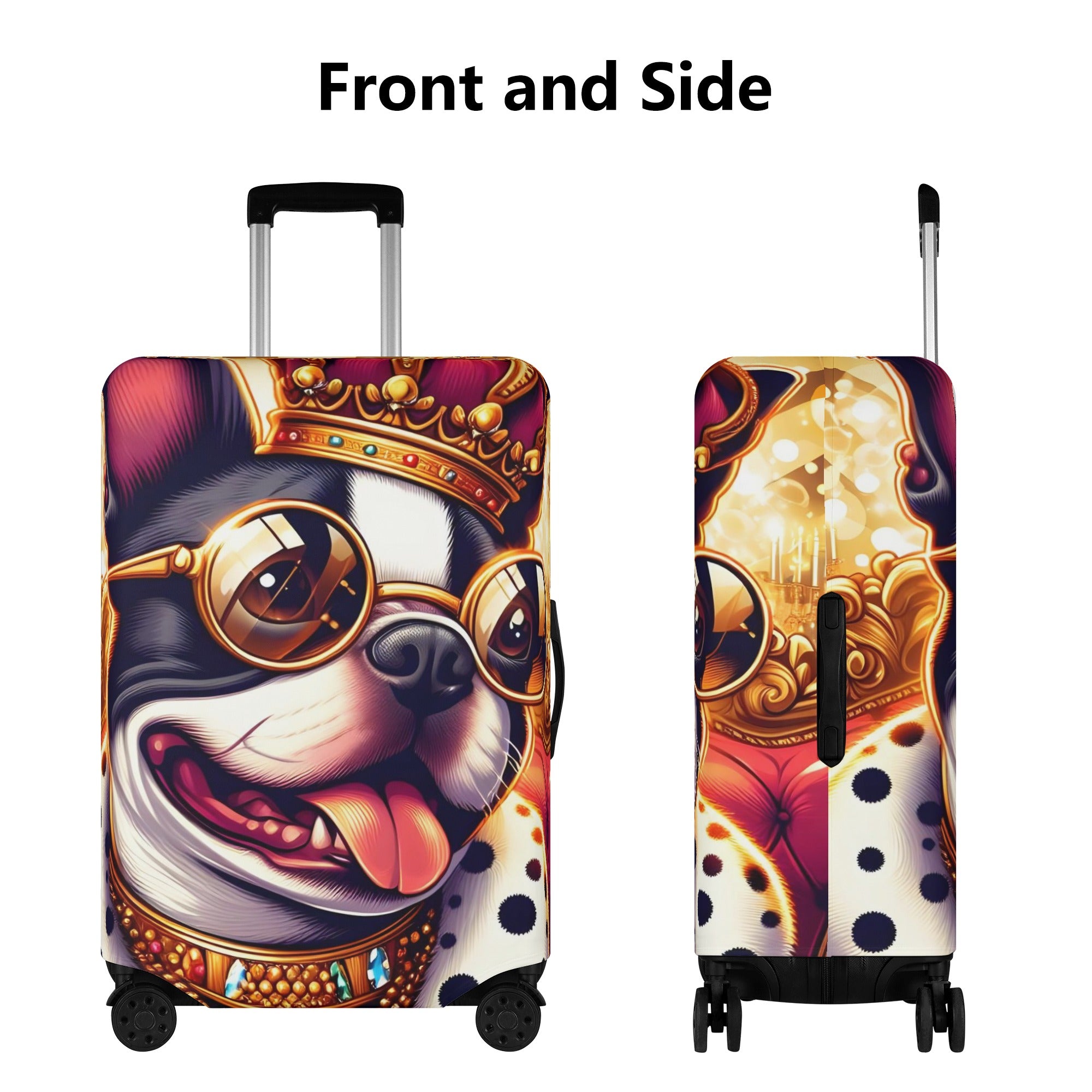 Ziggy - Premium Luggage Cover For Boston Terrier Lovers Paw Protection