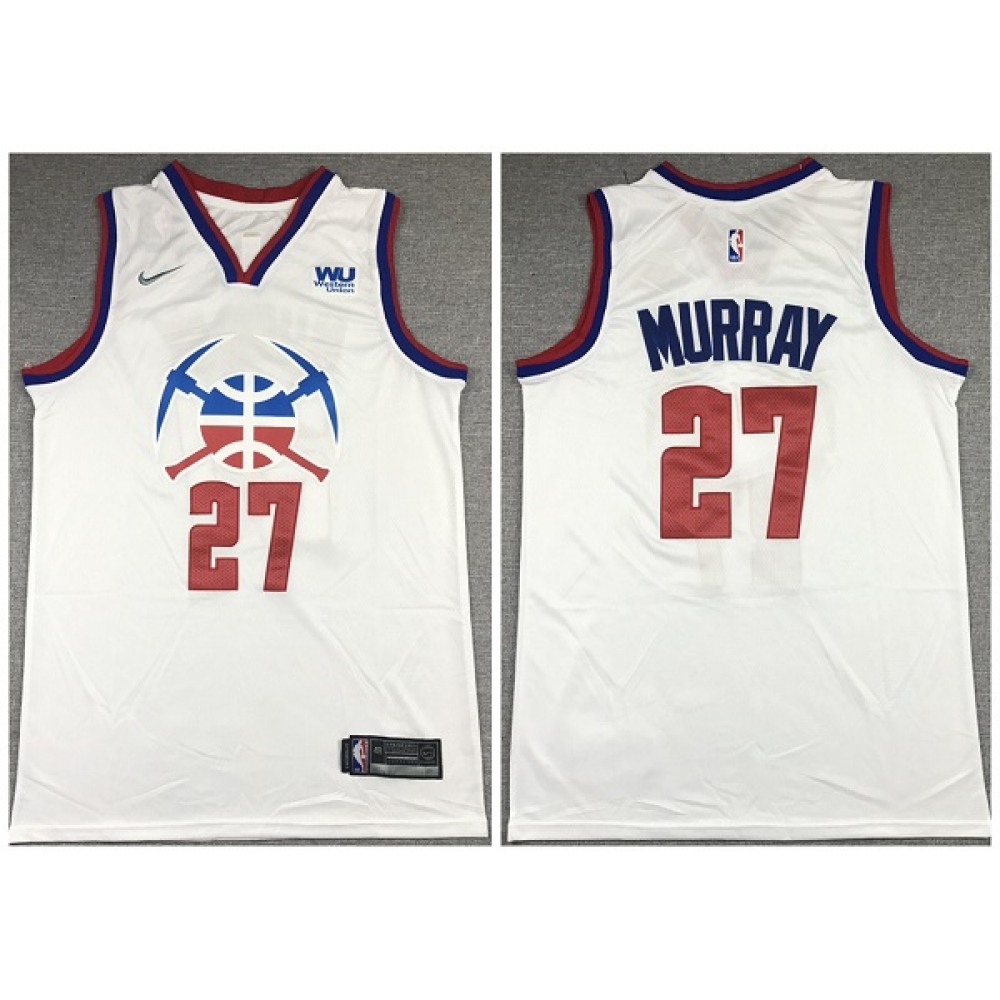 High-Quality Denver Nuggets 27 White Jersey - Game Day Essential