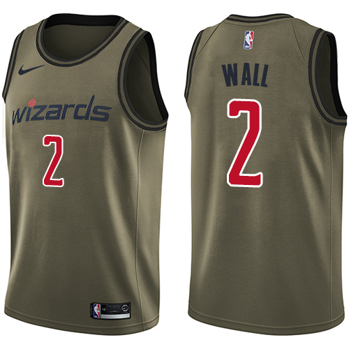Durable Wizards NBA Swingman Jersey #2 John Wall 2024 Icon - Green