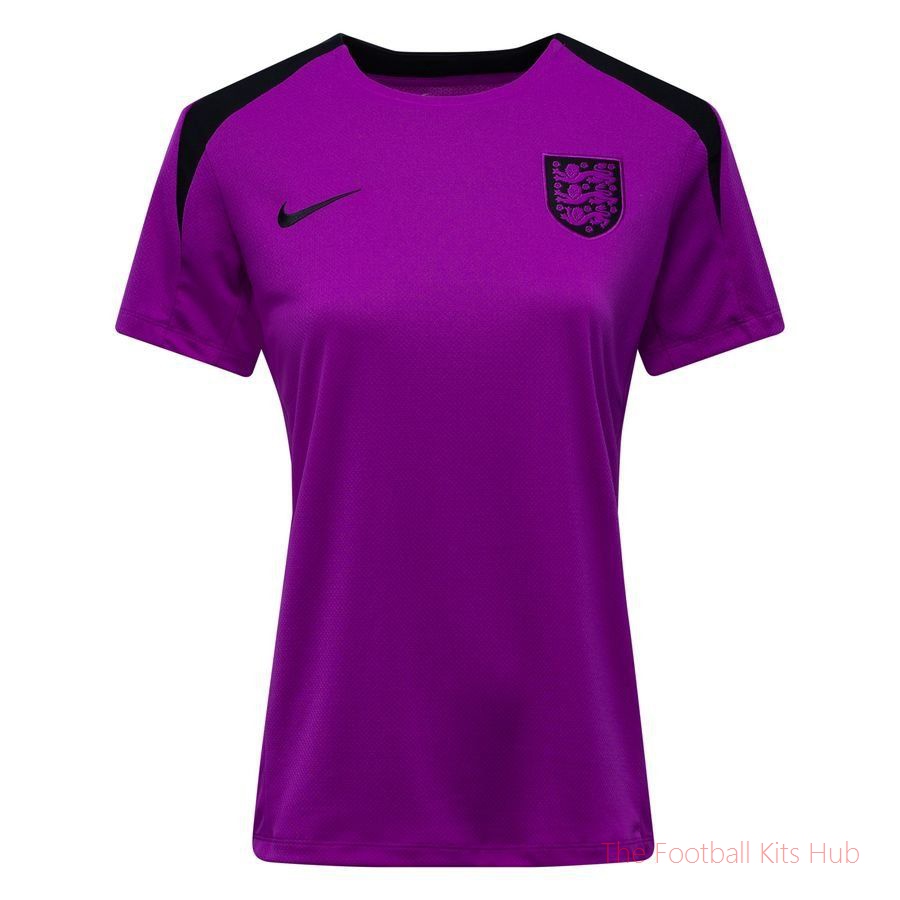 England Training T-Shirt Dri-FIT Strike Women's EURO 2025 - Vivid Purple/Black