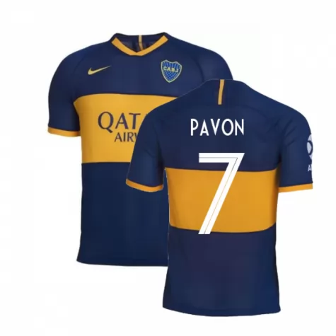 Lightweight PAVON 7 Boca Juniors Home 2019-20 Soccer Jersey Shirt