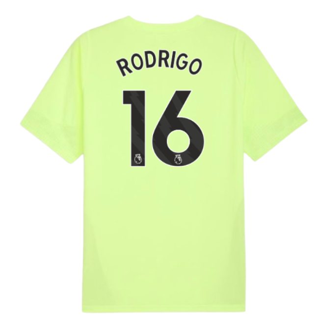 2025-2026 Man City Jersey (Fizzy Apple) (Rodrigo 16) (Fizzy Apple)
