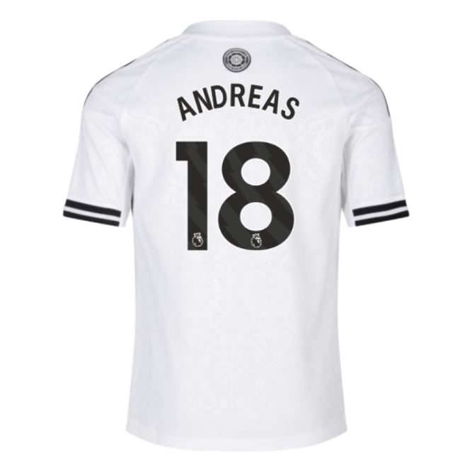 2025-20 Fulham Home Soccer Jersey Andreas 18 L M S Kids