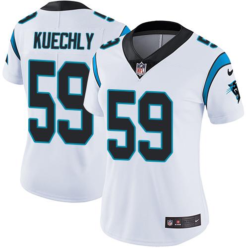 Authentic C P Panthers NFL #59 Luke Kuechly Limited White Jersey