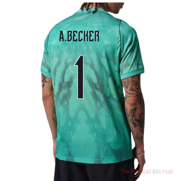 Brazil Goalkeeper Shirt 2026-2027 A Becker #1 Football Kit