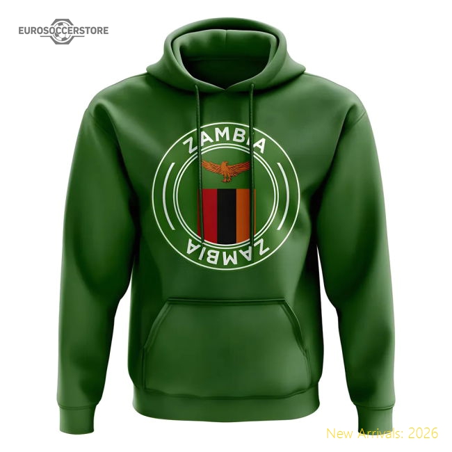 Zambia Football 20242025 Regular Hoodie  Top Slim Slim