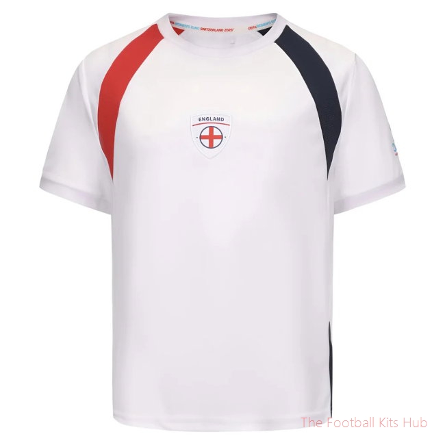 2025 England WEC Poly T-Shirt (White) - Kids