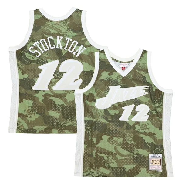 John Stockton UTA Swingman Jersey - fashionable Basketball - Green