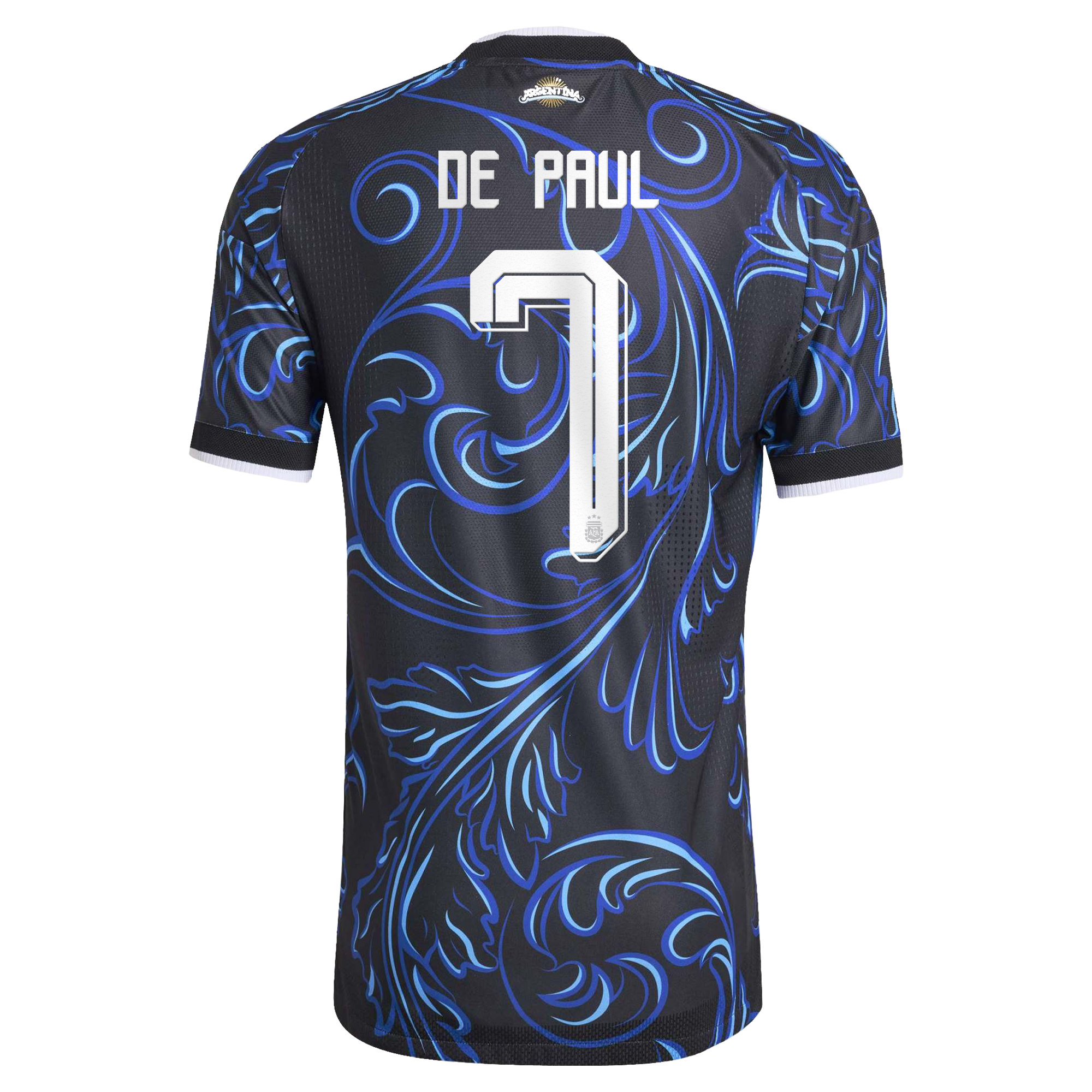 [SJH] Rodrigo De Paul Argentina National Team 2026 Away On-Field Authentic Jersey - Black