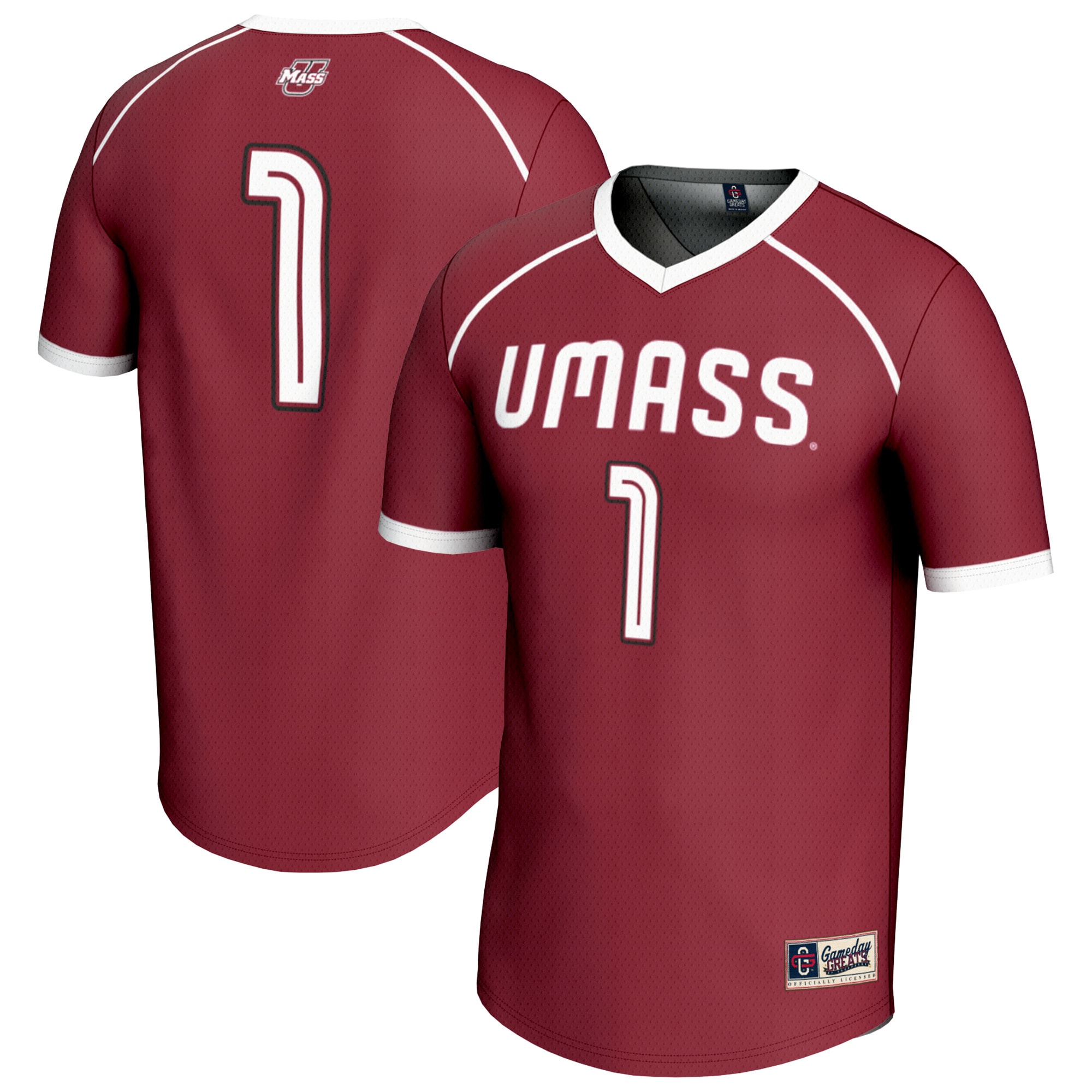 [NJP] UMass Minutemen GameDay Greats Youth Lightweight Women's Lacrosse Fashion Jersey - Maroon