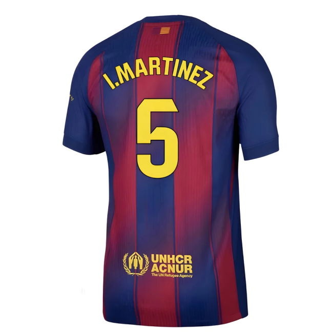 2025-2026 Barcelona Auth Home Shirt (I.Martinez 5) - Stadium Qualit...