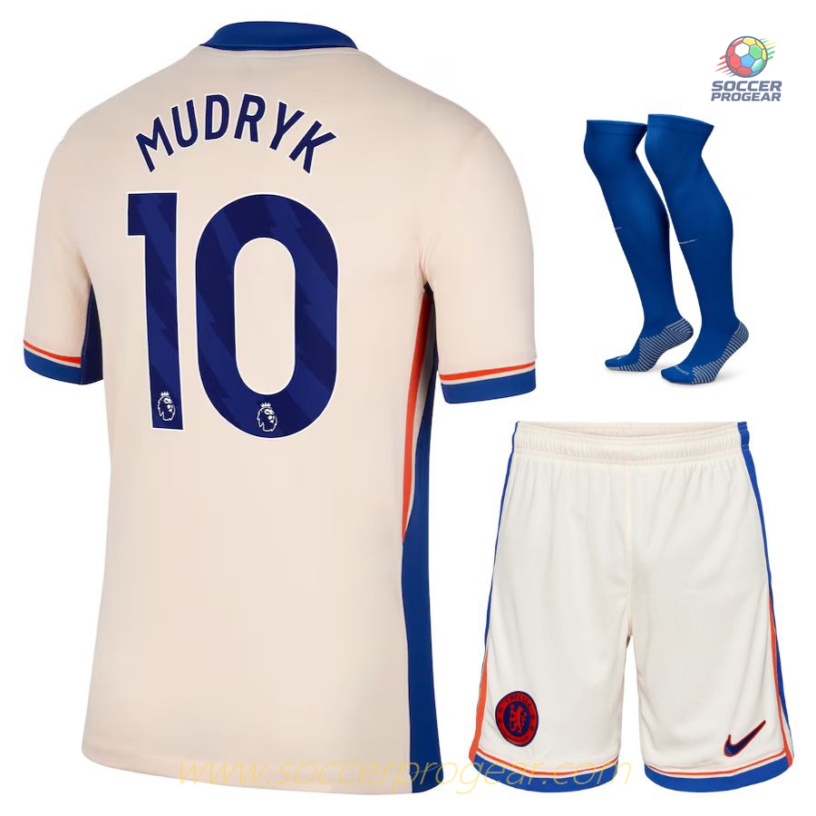 Chelsea Children's Edition Away Soccer Kit Soccer Shirt 2024/25 Collection Mudryk