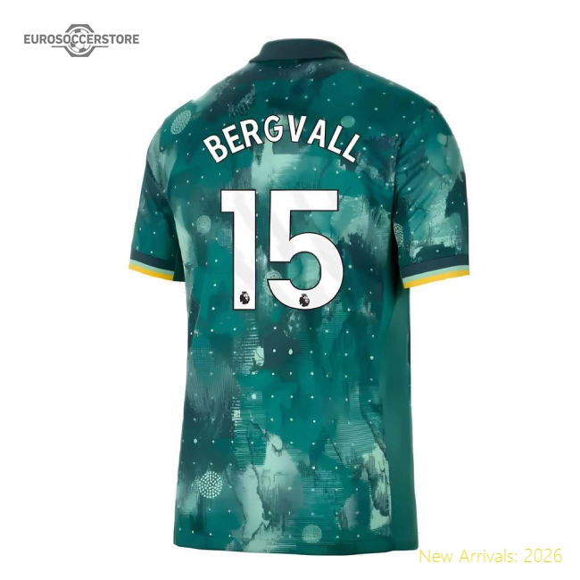 Official 2024-2025 Tottenham Hotspur Third Shirt (bergvall 15)