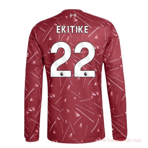 Liverpool 2026-2027 Long Sleeve Home Shirt (Kids) (Ekitike 22)
