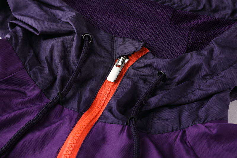 Breathable Man City Manchester City 2019-20 Purple Hoody Jacket