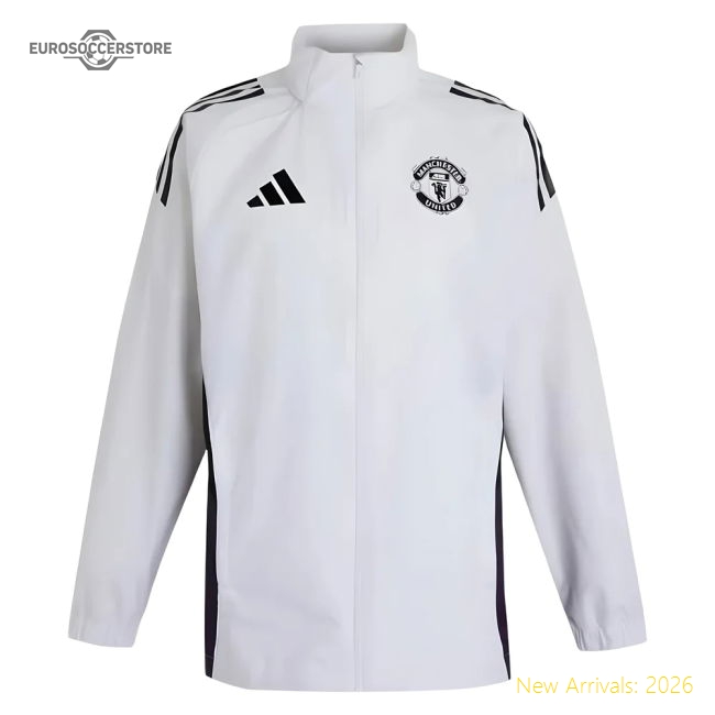 Top-Grade Performance 2025-2026 Man Utd Allweather Jacket White