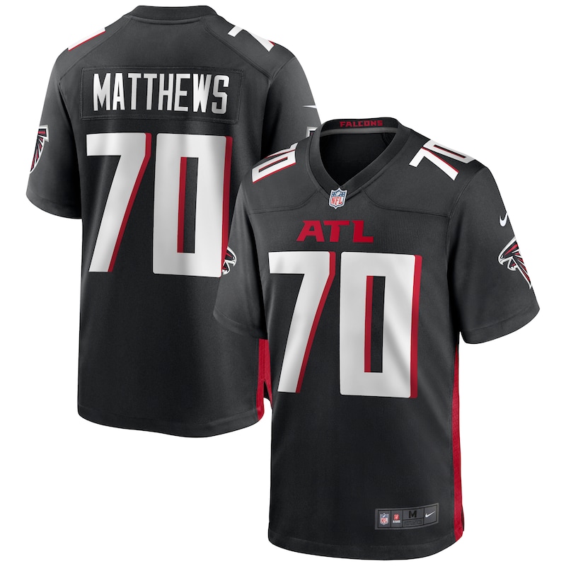 None Jake Matthews Atlanta Falcons Powerhouse Team Authentic Jersey
