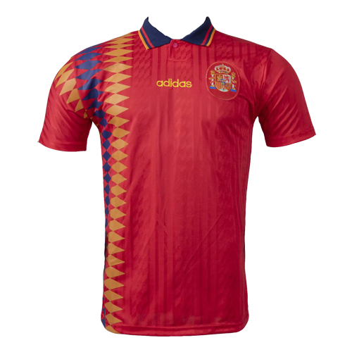 Advanced Fabric 1994 Spain Home Retro Soccer Jersey Shirt
