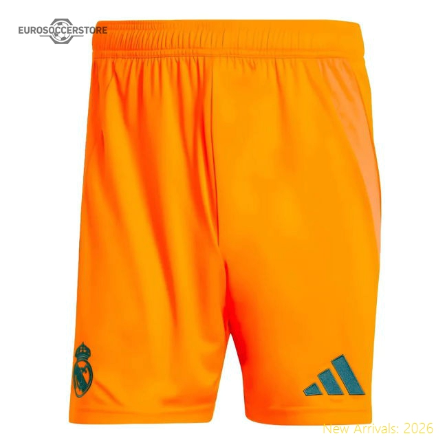 Performance Premium 2024-2025 Real Madrid Away Shorts (Orange)