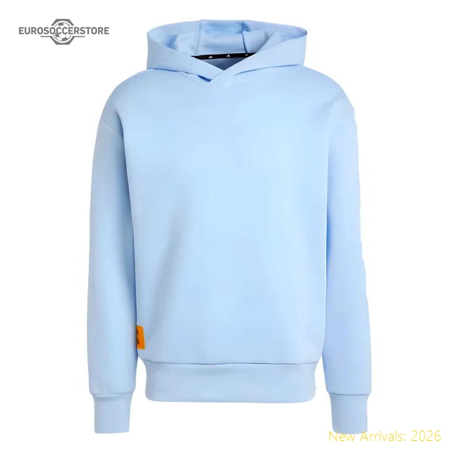 2024-2025 Real Madrid Seasonal Double Knit Hoody (glow Blue)