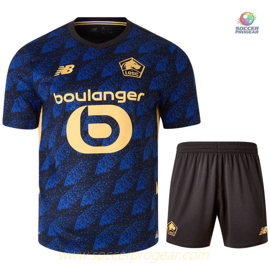 LOSC Third Kids Edition Soccer Uniform Football Jersey 2025-26 Edition