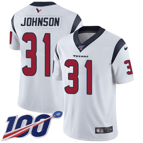 Authentic H T Texans NFL #31 David Johnson Limited White Jersey
