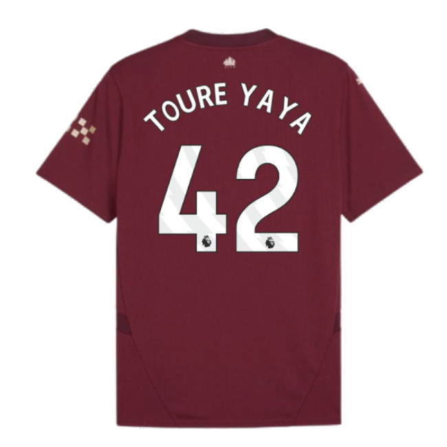 Enthusiastic Football Man City Third Shirt Toure Yaya #42 High Per...