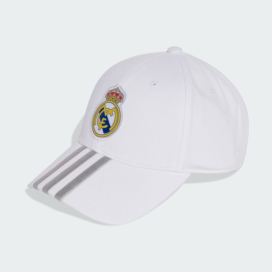 Real Madrid Cap Logo Pure White In Multiple Adult Sizes