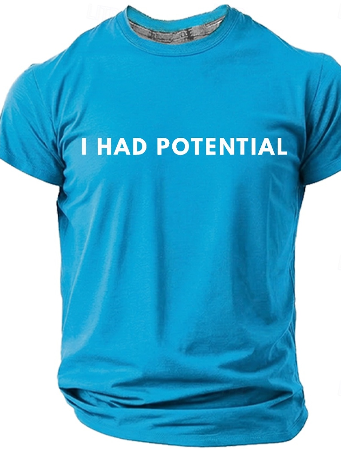Men's I Had Potential Funny Sarcastic Quote Minimalist Meme T Shirt Graphic Regular Fit Gifted Child Burnout Humor Casual Daily Designer Clothing Apparel S M L XL XXL XXXL