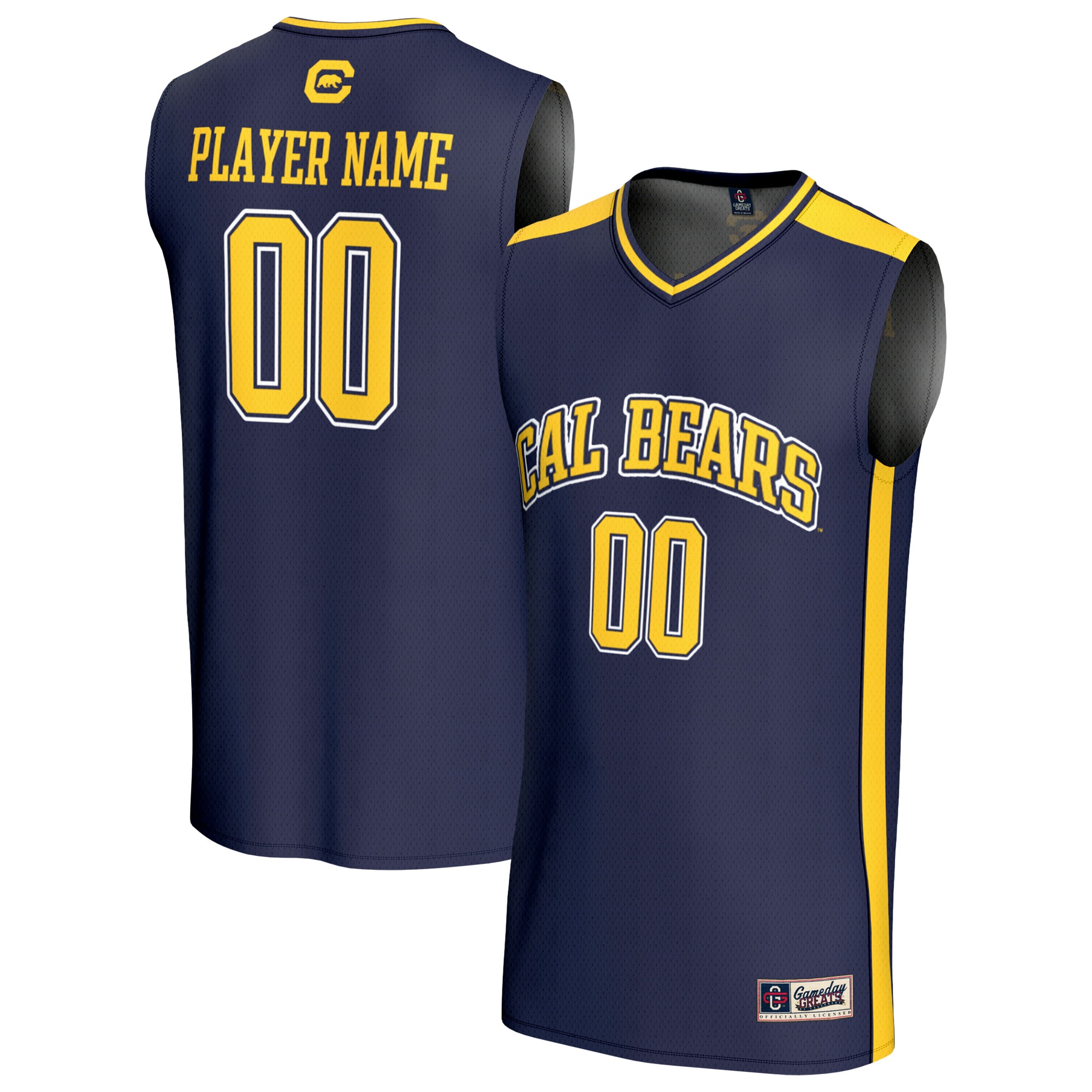 [NJP] Women's Cal Bears GameDay Greats Lightweight Collegiate Men's Basketball NIL Pick-A-Player Fashion Jersey - Navy