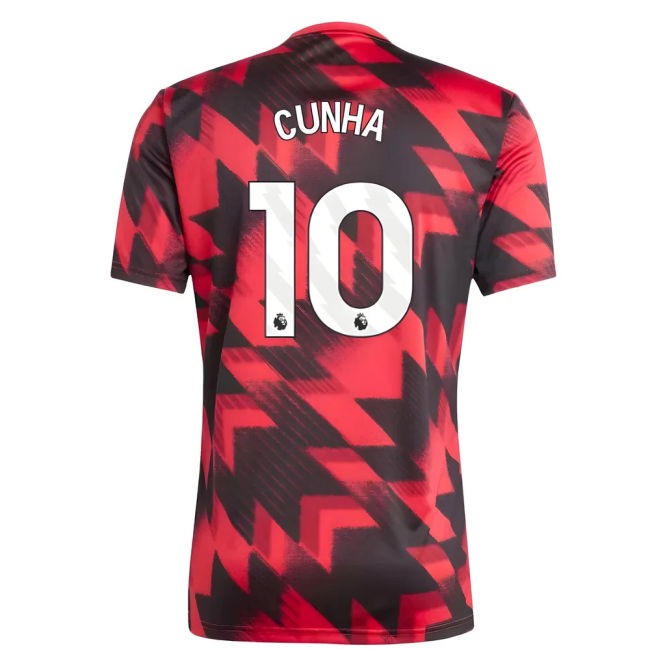 Man Utd Home Football Shirt 2025-20 Season Cunha 10 M S