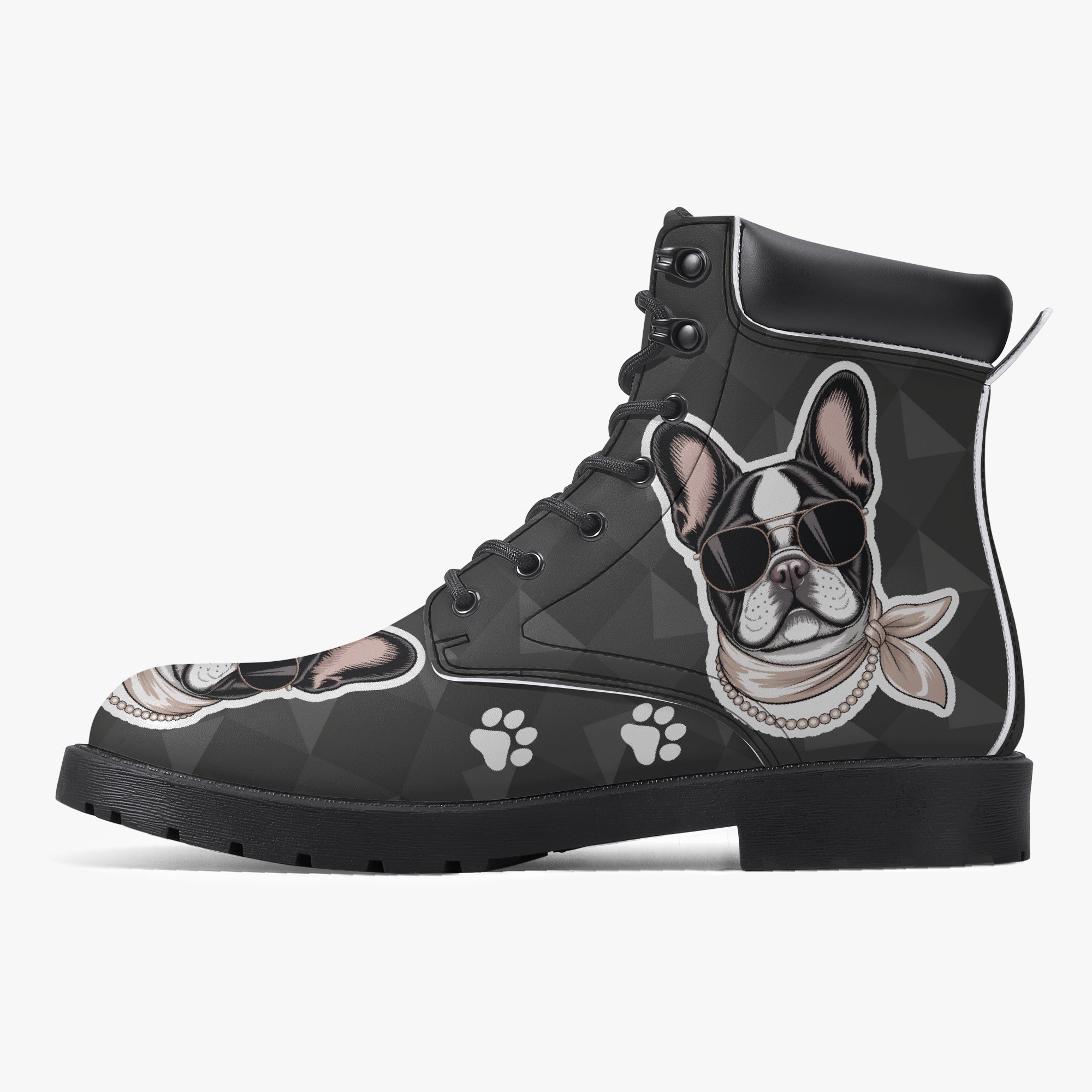 Brooklyn - Premium Casual Leather Boot For Frenchie Fans | Comfy Fit