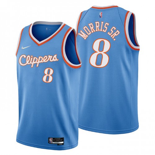 Blue LAC Angeles Clippers #8 Nike Retro Jersey Premium Quality