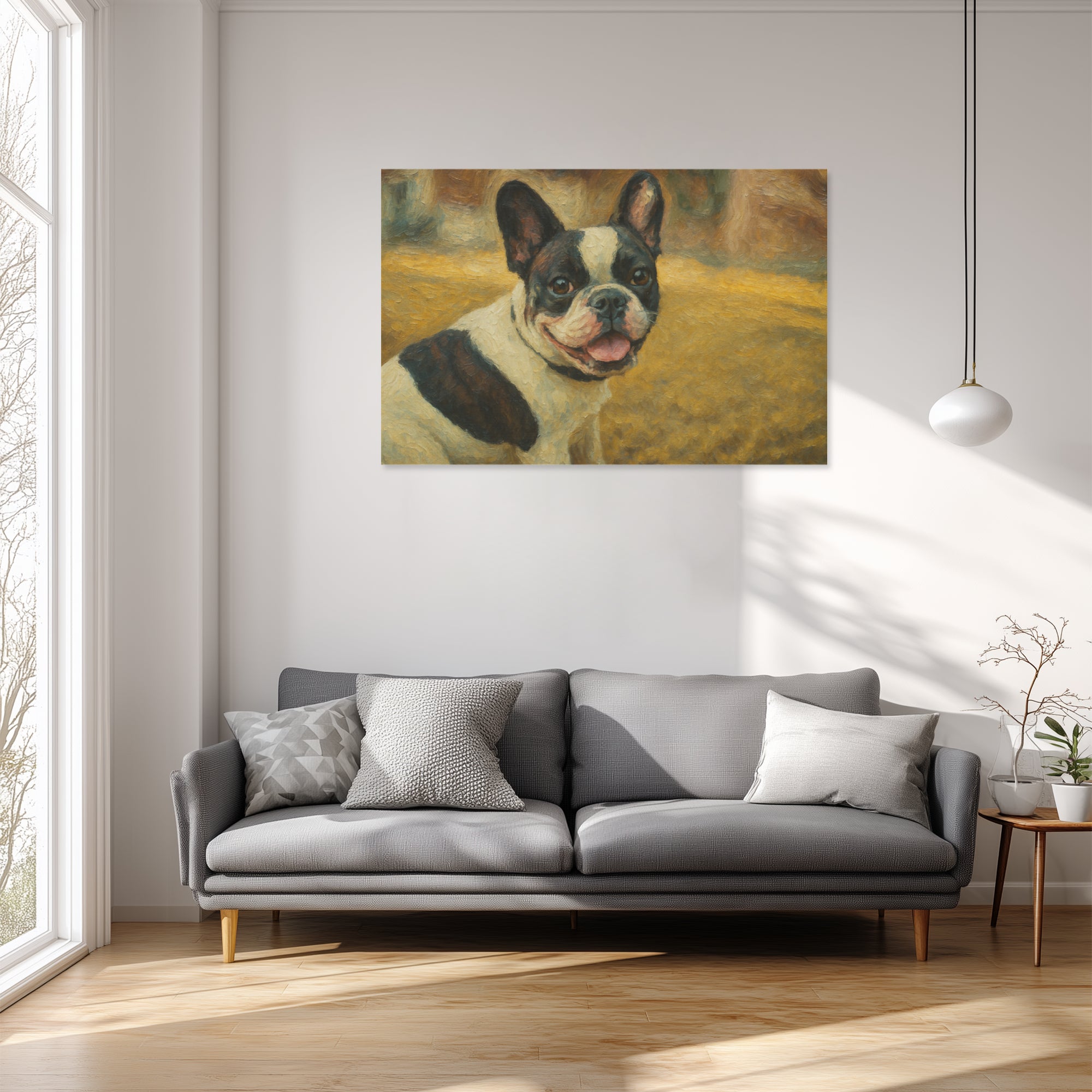 Michelle - Personalized Adorable Frenchie Canvas Wall Art