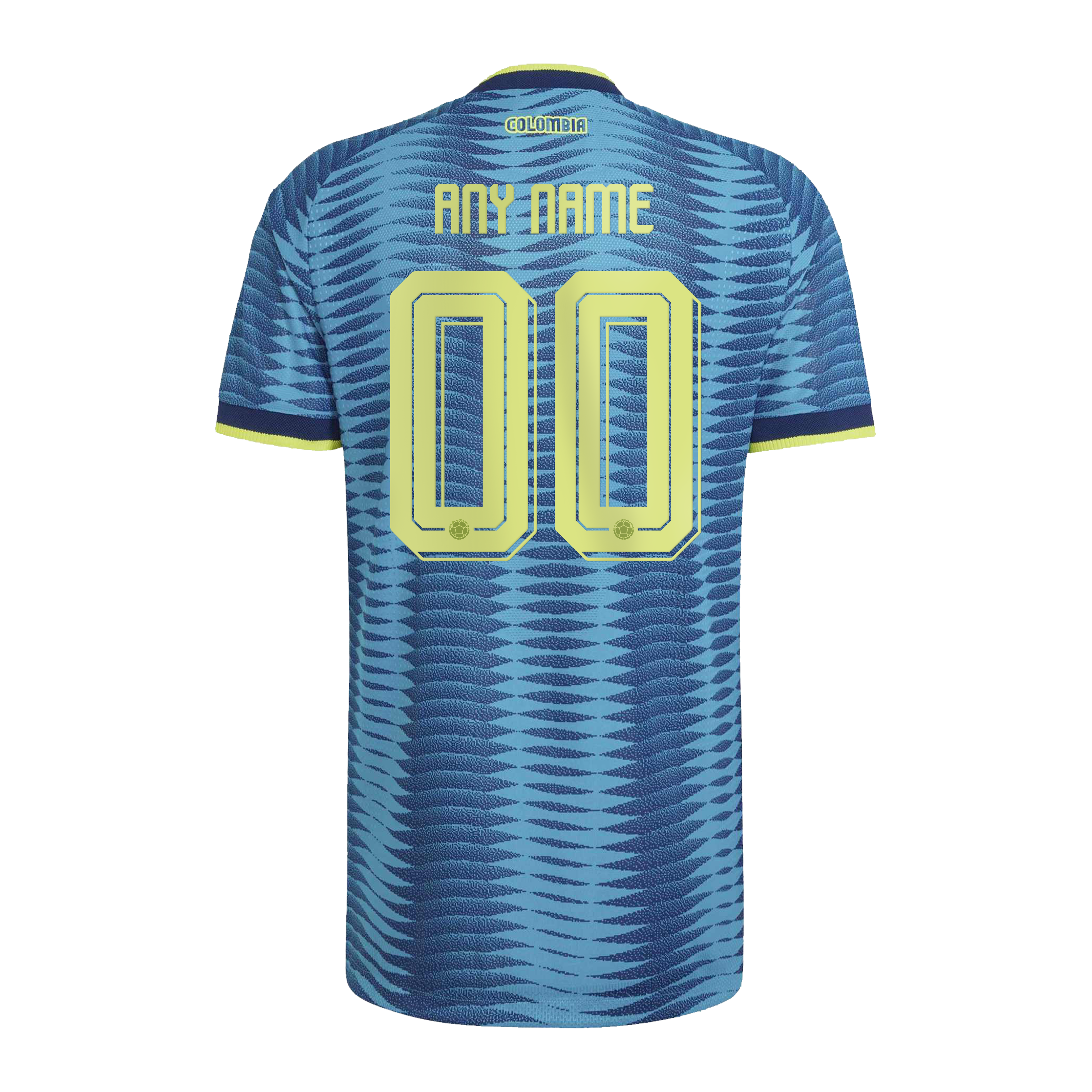 [SJH] Colombia National Team 2026 Away On-Field Authentic Custom Jersey - Turquoise