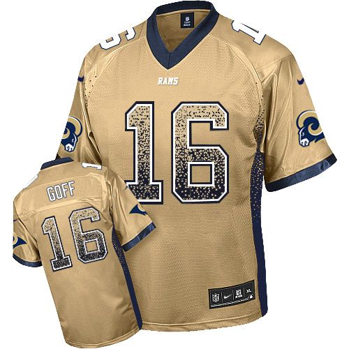 Authentic LAR Rams NFL #16 Jared Goff Elite Red Jersey - Fan Apparel
