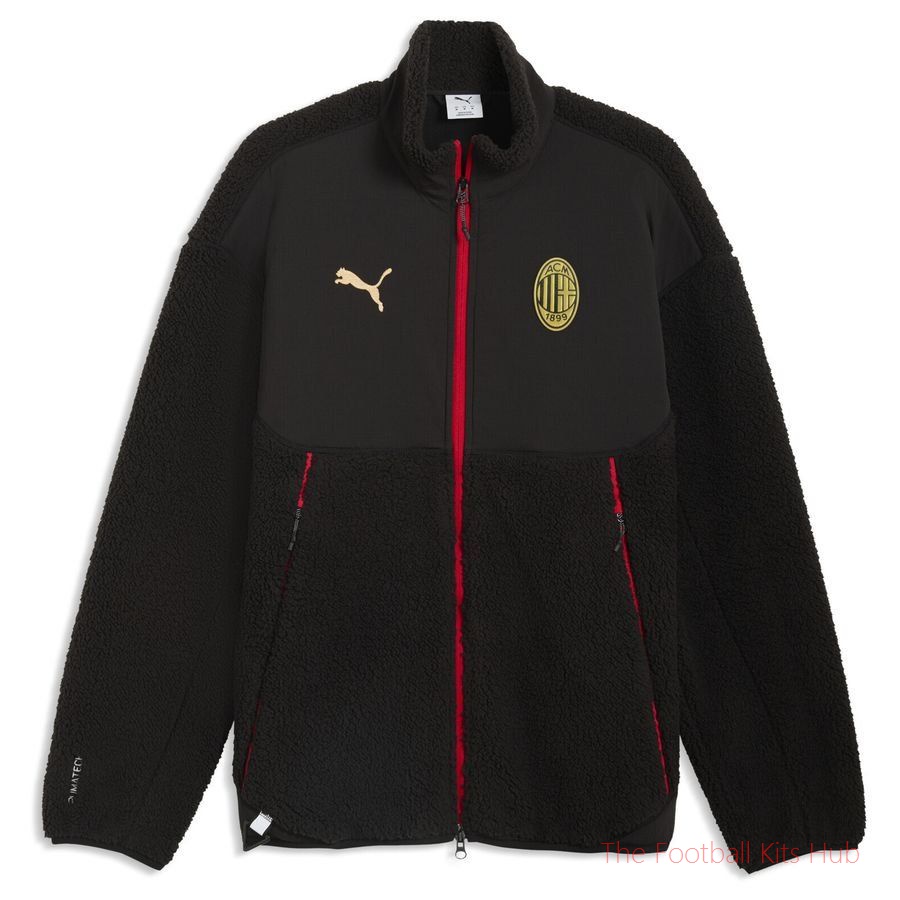 AC Milan Sherpa Jacket Pumatech Soft Tech - Black