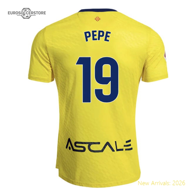 2025-2026 Villarreal Home Shirt (Pepe 19)