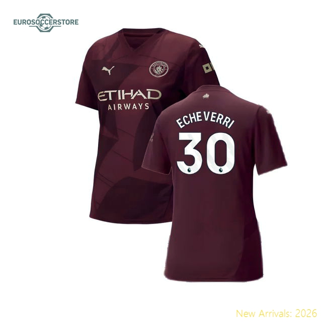 Man City Echeverri Chic Womens Jersey Climacool Soft-touch