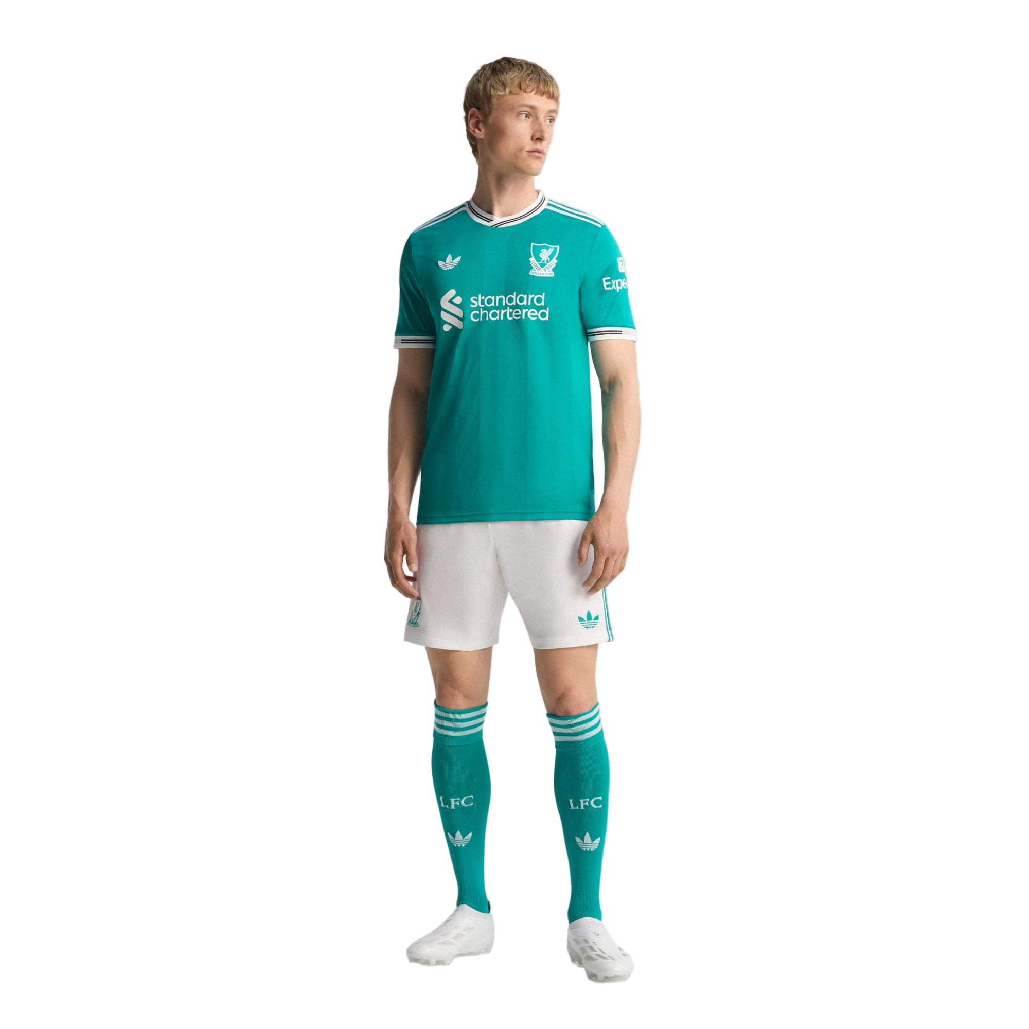 Virgil van Dijk Liverpool FC Authentic Third Football Shirt 25/26 EPL No Room For Racism Sea Green