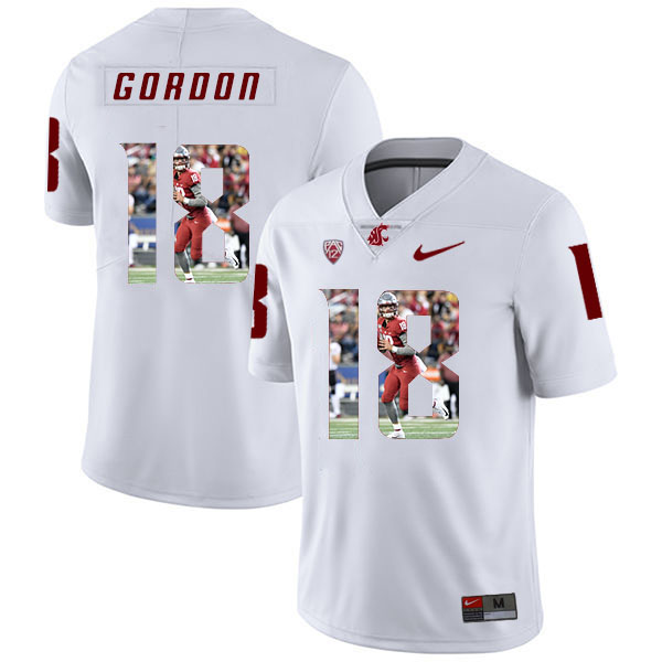 Men's None White 2024 team authorized Anthony Gordon #18 match worn