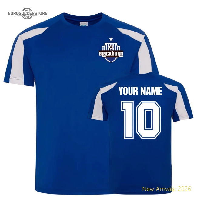 Top-Grade Your Name Blackburn Rovers Sports Training Shirt Blue