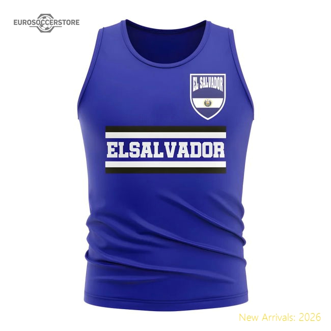 Premium-grade El Salvador Core Football Country Sleeveless Tee (royal)