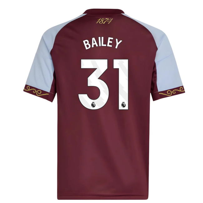 Aston Villa 2025-2026 Home Jersey - Kids #68