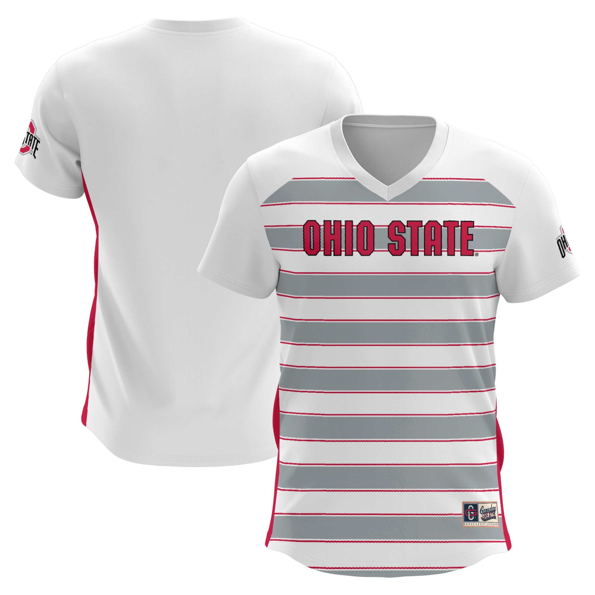 [NJP] Women's Ohio State Buckeyes GameDay Greats Lightweight Soccer Jersey - White