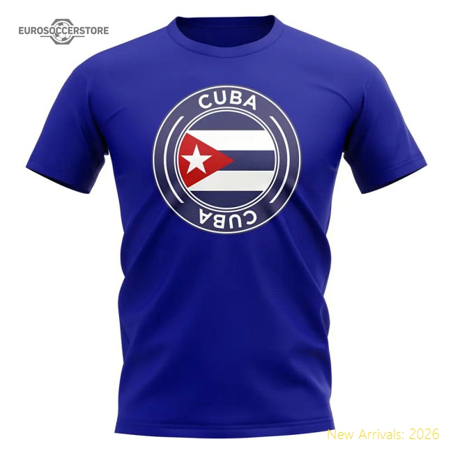 Elite Cuba Football Badge T-shirt (royal) - Official Design