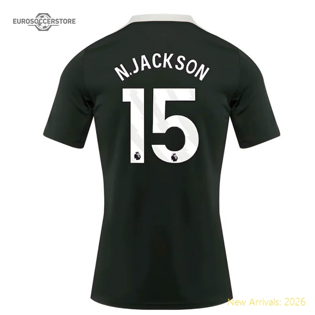 Chelsea 2025-2026 Dri-Fit Strike Training Shirt (Green) (N.Jackson 15)